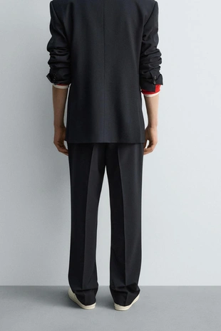 Костюмные брюки STRAIGHT FIT из шерсти LIMITED EDITION- Заказать в России