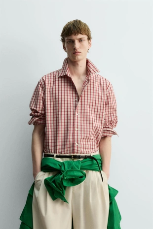 Рубашка RELAXED FIT в клетку — LIMITED EDITION- Заказать в России