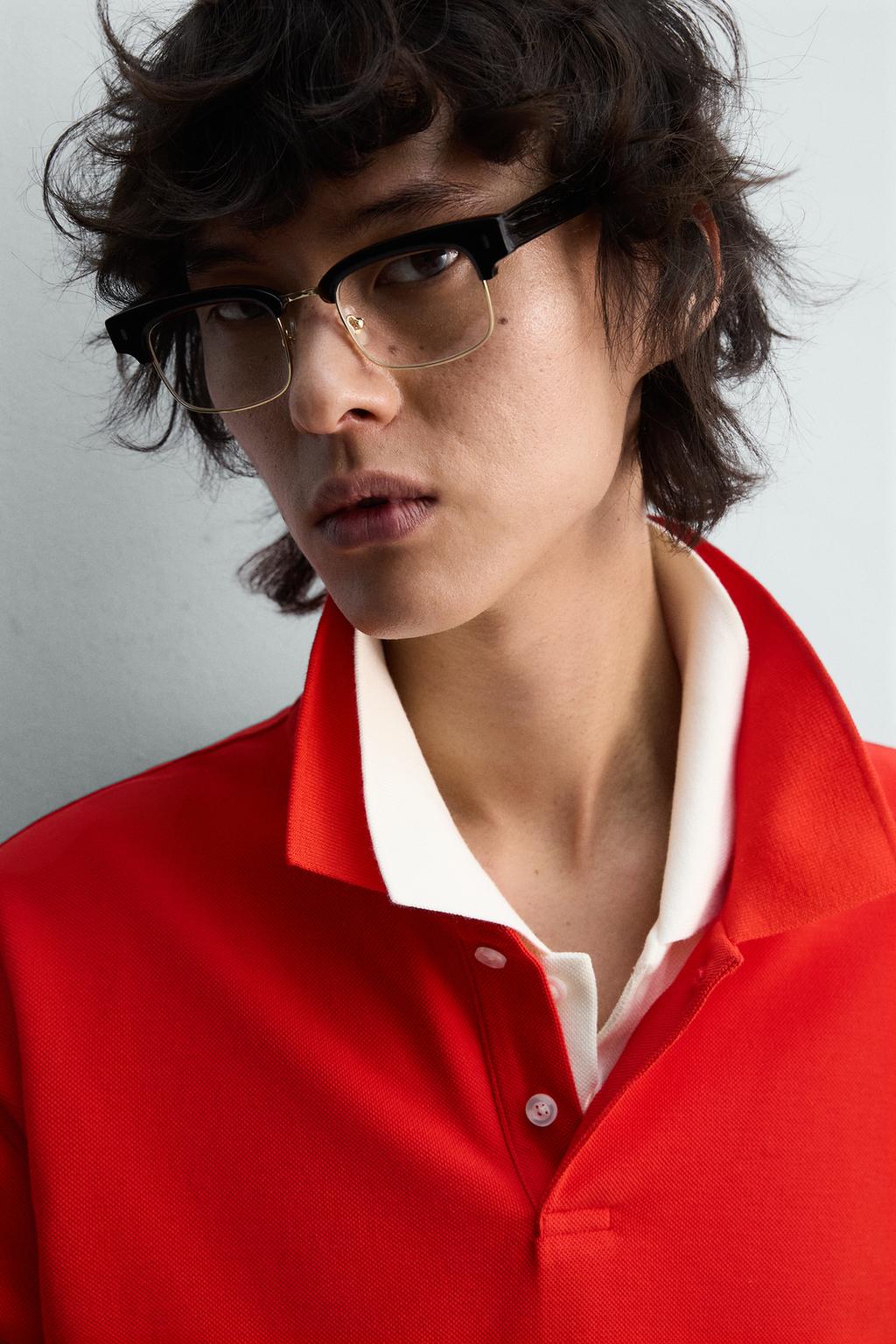 ПОЛО КЛАССИЧЕСКОГО КРОЯ ИЗ РЕЛЬЕФНОГО ПИКЕ