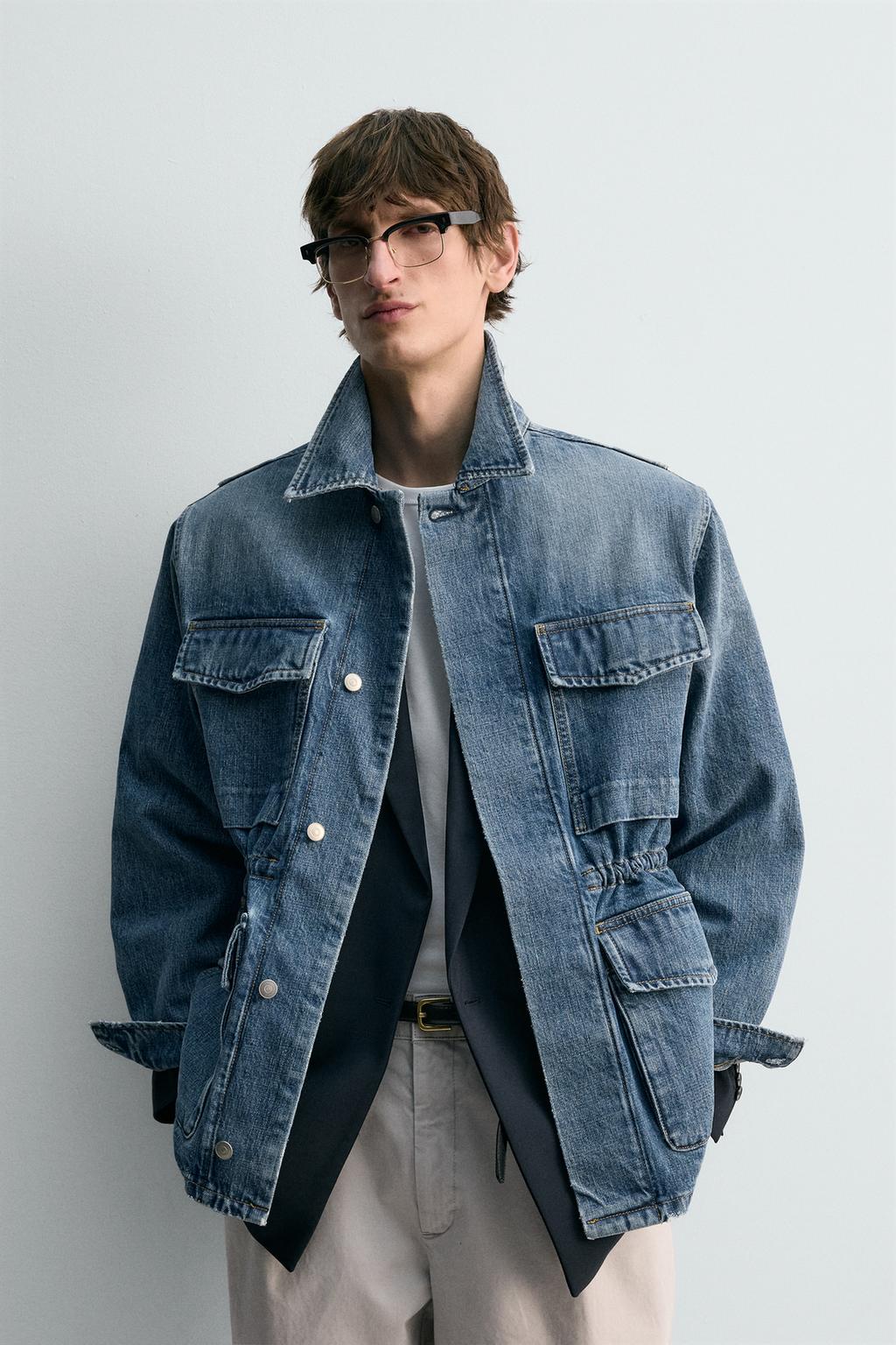 ДЖИНСОВАЯ ПАРКА С НАКЛАДНЫМИ КАРМАНАМИ LIMITED EDITION