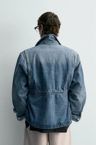 Джинсовая парка с накладными карманами LIMITED EDITION- Заказать в России