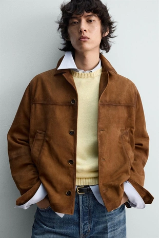 Замшевая куртка свободного кроя — LIMITED EDITION- Заказать в России