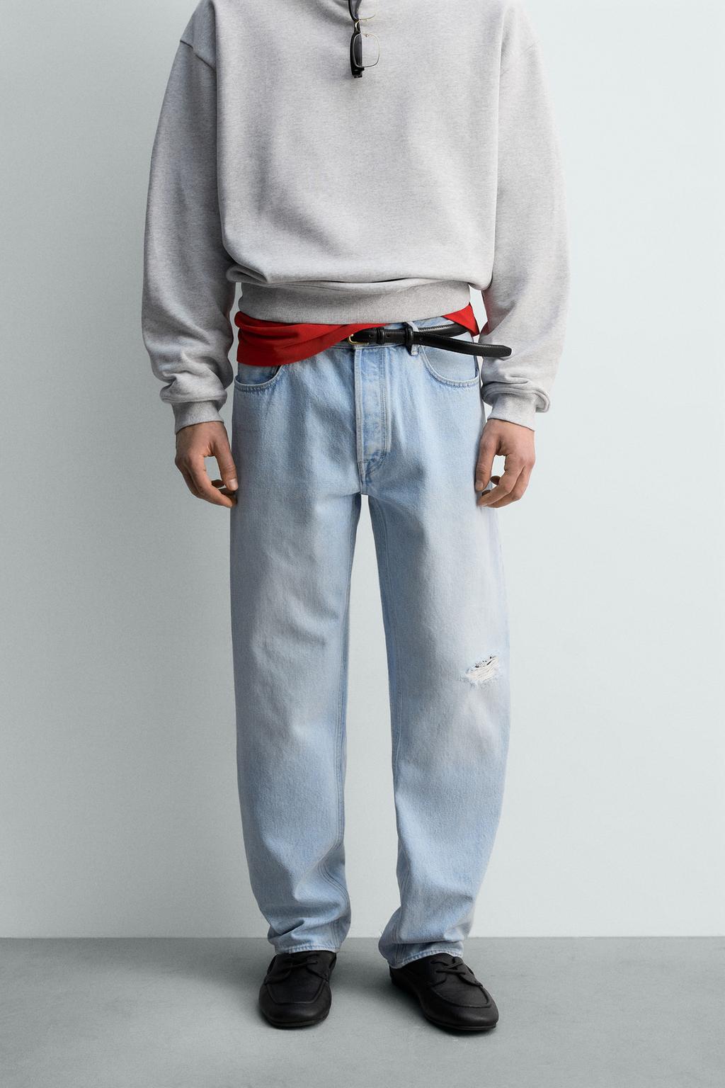 ДЖИНСЫ STRAIGHT FIT С РАЗРЕЗАМИ