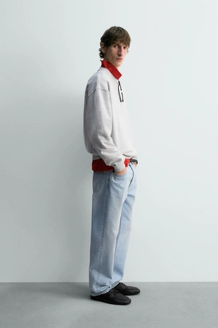 Джинсы STRAIGHT FIT с разрезами- Заказать в России