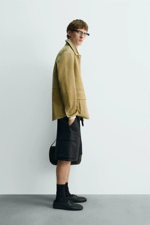 Замшевая куртка с карманами LIMITED EDITION- Заказать в России