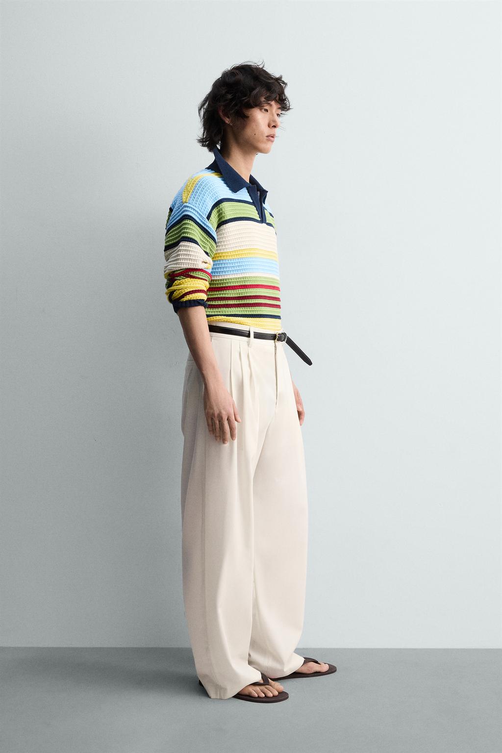 ТРИКОТАЖНОЕ ЖАККАРДОВОЕ ПОЛО В ПОЛОСКУ — LIMITED EDITION