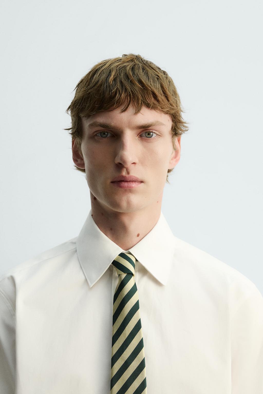 ГАЛСТУК 100% ШЕЛК ПОЛОСЫ ОГРАНИЧЕННАЯ СЕРИЯ