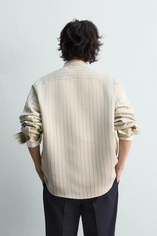 Рубашка свободного кроя в полоску LIMITED EDITION- Заказать в России