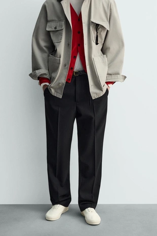 Брюки STRAIGHT FIT из смесовой шерсти — LIMITED EDITION- Заказать в России
