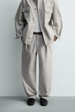 Брюки RELAXED FIT со складками LIMITED EDITION- Заказать в России