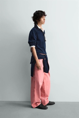 Трикотажное поло RELAXED FIT- Заказать в России