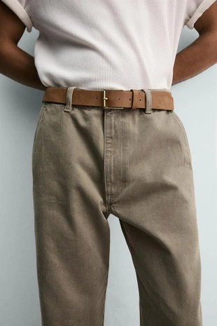 Кожаный ремень с тиснением — LIMITED EDITION- Заказать в России