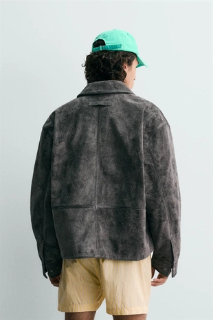 Куртка из замши свободного кроя — LIMITED EDITION- Заказать в России