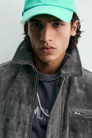 Куртка из замши свободного кроя — LIMITED EDITION- Заказать в России