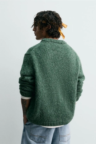Свитер из рельефной ткани- Заказать в России
