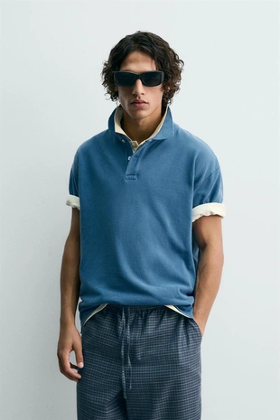 Поло из стираного пике- Заказать в России