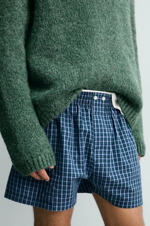 Набор из двух комбинированных трусов-боксеров из поплина - LIMITED EDITION- Заказать в России