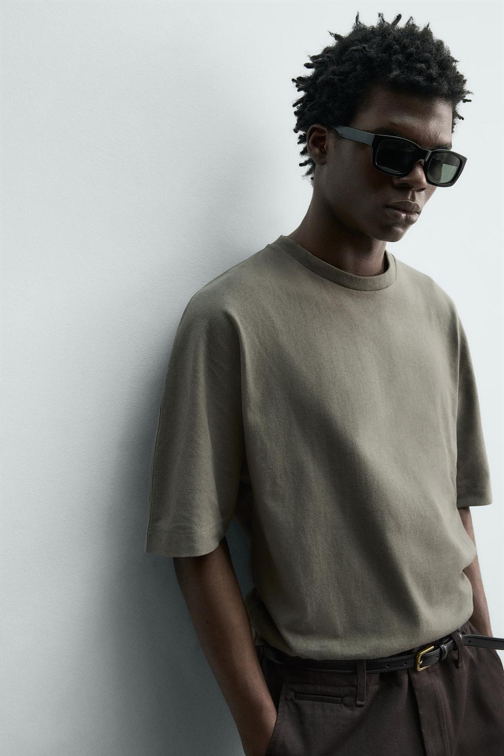 ФУТБОЛКА REGULAR FIT С ЭФФЕКТОМ ПОТЕРТОСТИ