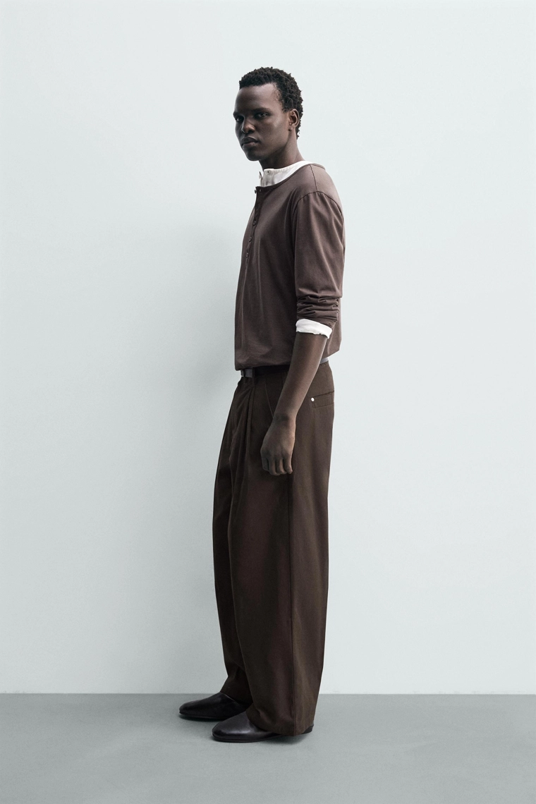 Широкие брюки с запахом