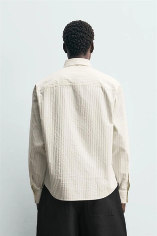 Рубашка в полоску с галстуком- Заказать в России