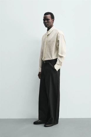 Рубашка в полоску с галстуком- Заказать в России