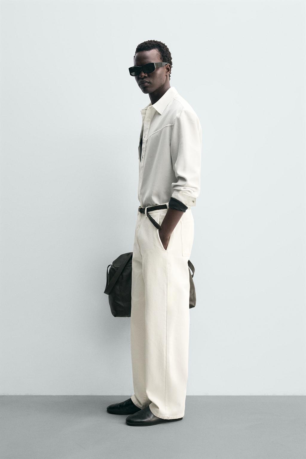 РУБАШКА СТРУЯЩЕГОСЯ ПОКРОЯ В КОВБОЙСКОМ СТИЛЕ