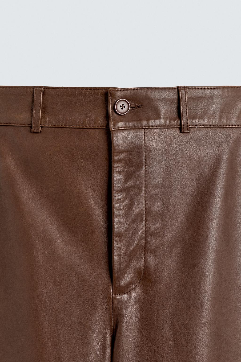 КОЖАНЫЕ БРЮКИ BALLOON FIT
