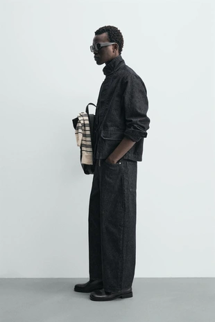 Джинсовая куртка с карманами- Заказать в России