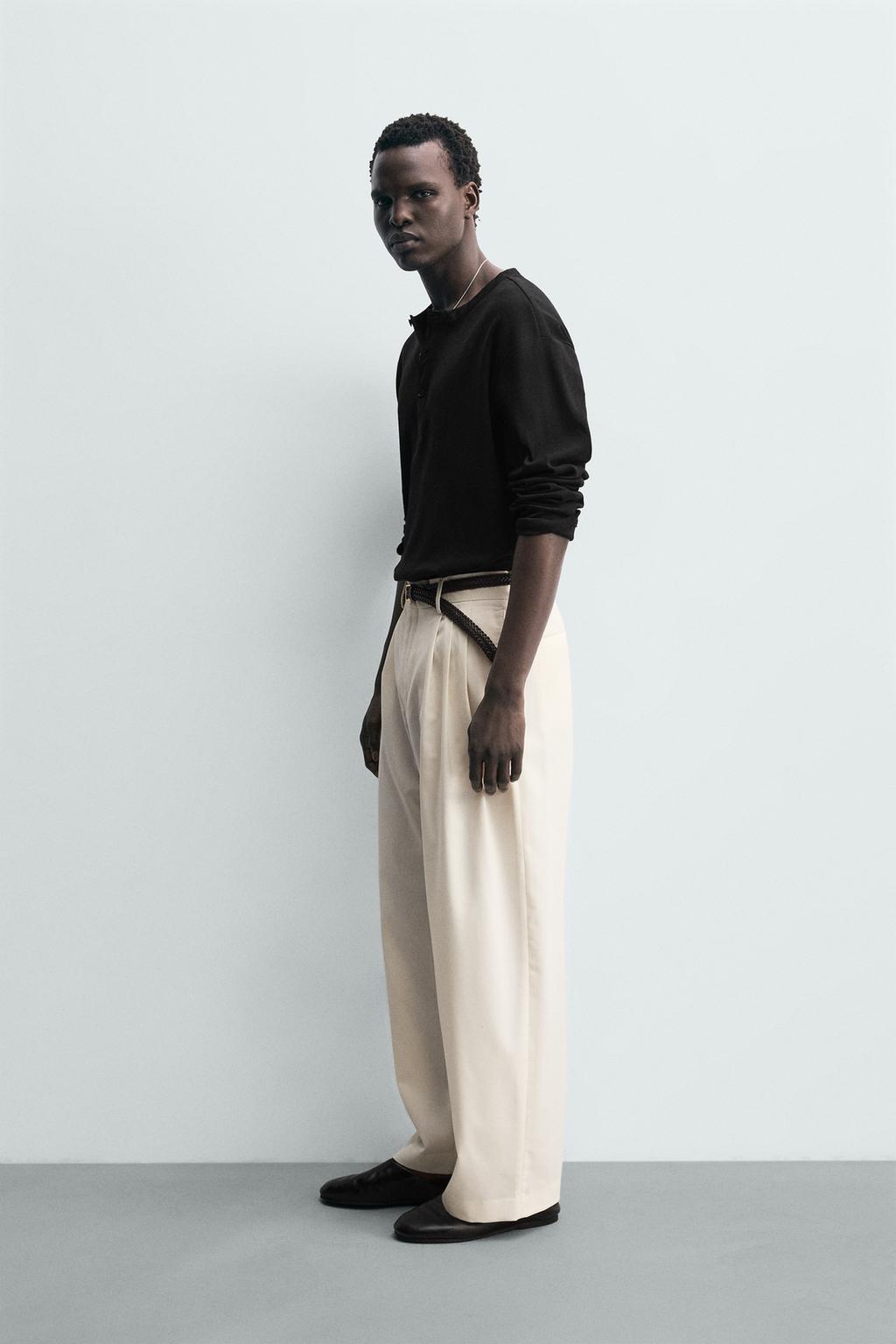 БРЮКИ СО СКЛАДКАМИ И ШЕРСТЬЮ