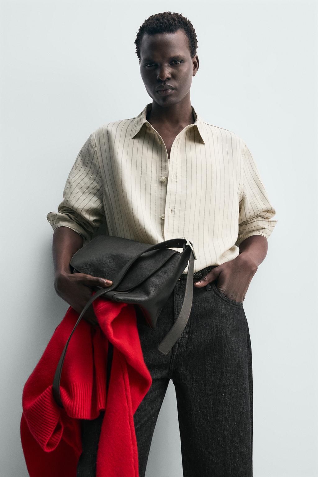 РУБАШКА СВОБОДНОГО КРОЯ В ПОЛОСКУ