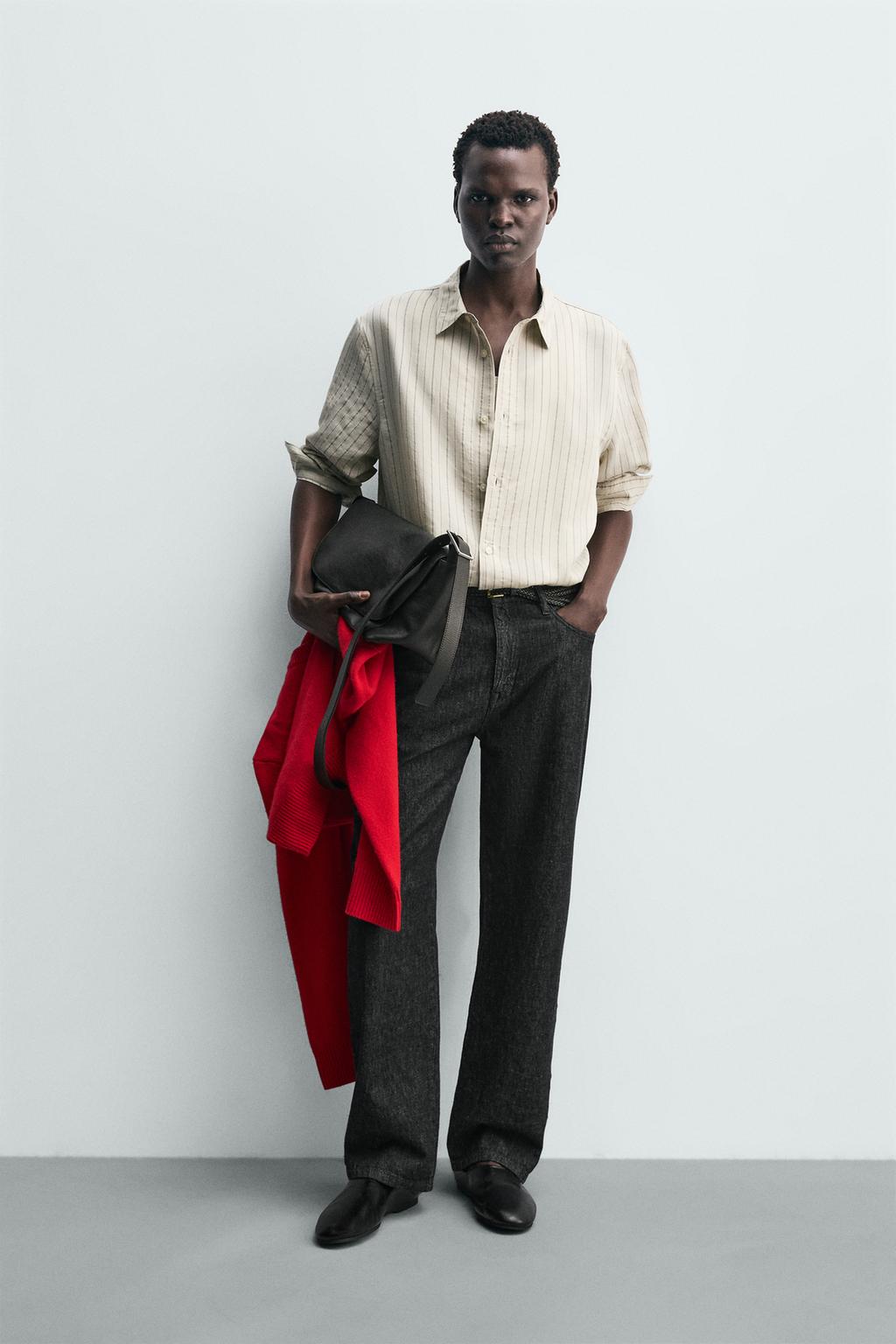 РУБАШКА СВОБОДНОГО КРОЯ В ПОЛОСКУ