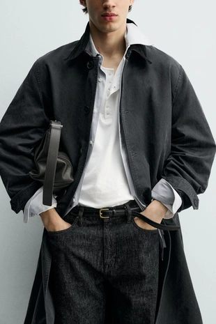 Тренч с вощеным покрытием- Заказать в России