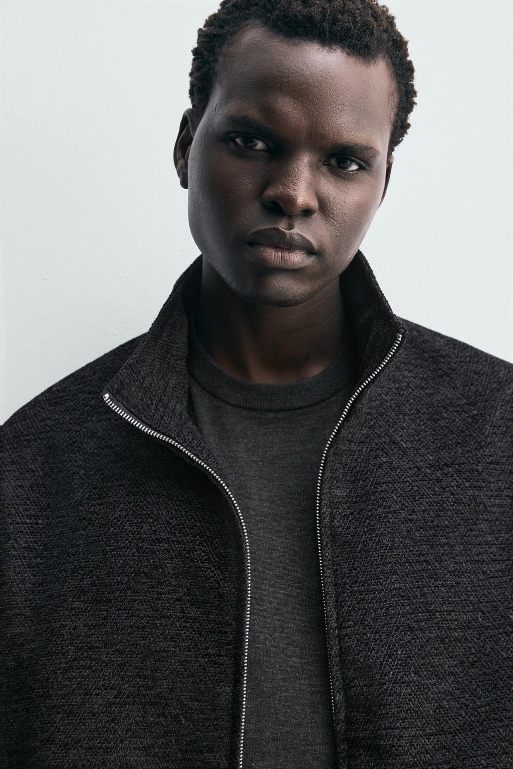 КУРТКА JACQUARD С ГЕОМЕТРИЧЕСКИМ РИСУНКОМ