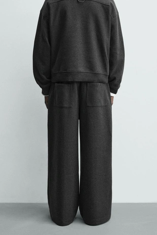 Джоггеры WIDE-LEG с текстурой- Заказать в России