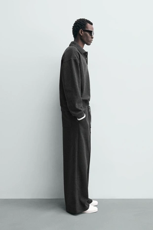 Джоггеры WIDE-LEG с текстурой- Заказать в России