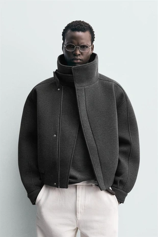 Куртка из неопрена с высоким воротником- Заказать в России