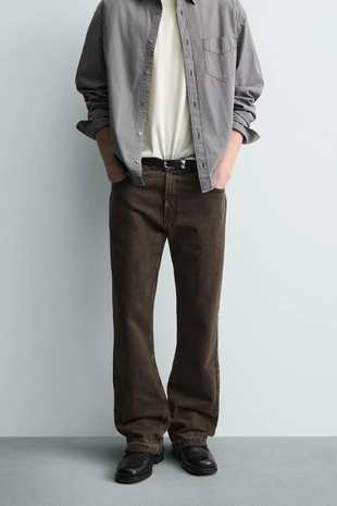 Джинсы FLARE FIT с разрезами- Заказать в России