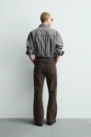 Джинсы FLARE FIT с разрезами- Заказать в России