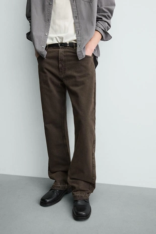 Джинсы FLARE FIT с разрезами- Заказать в России