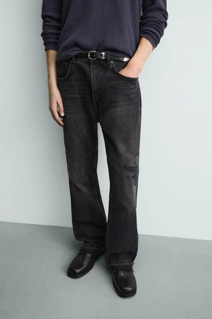 Джинсы FLARE FIT с разрезами- Заказать в России