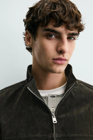 Замшевая куртка- Заказать в России