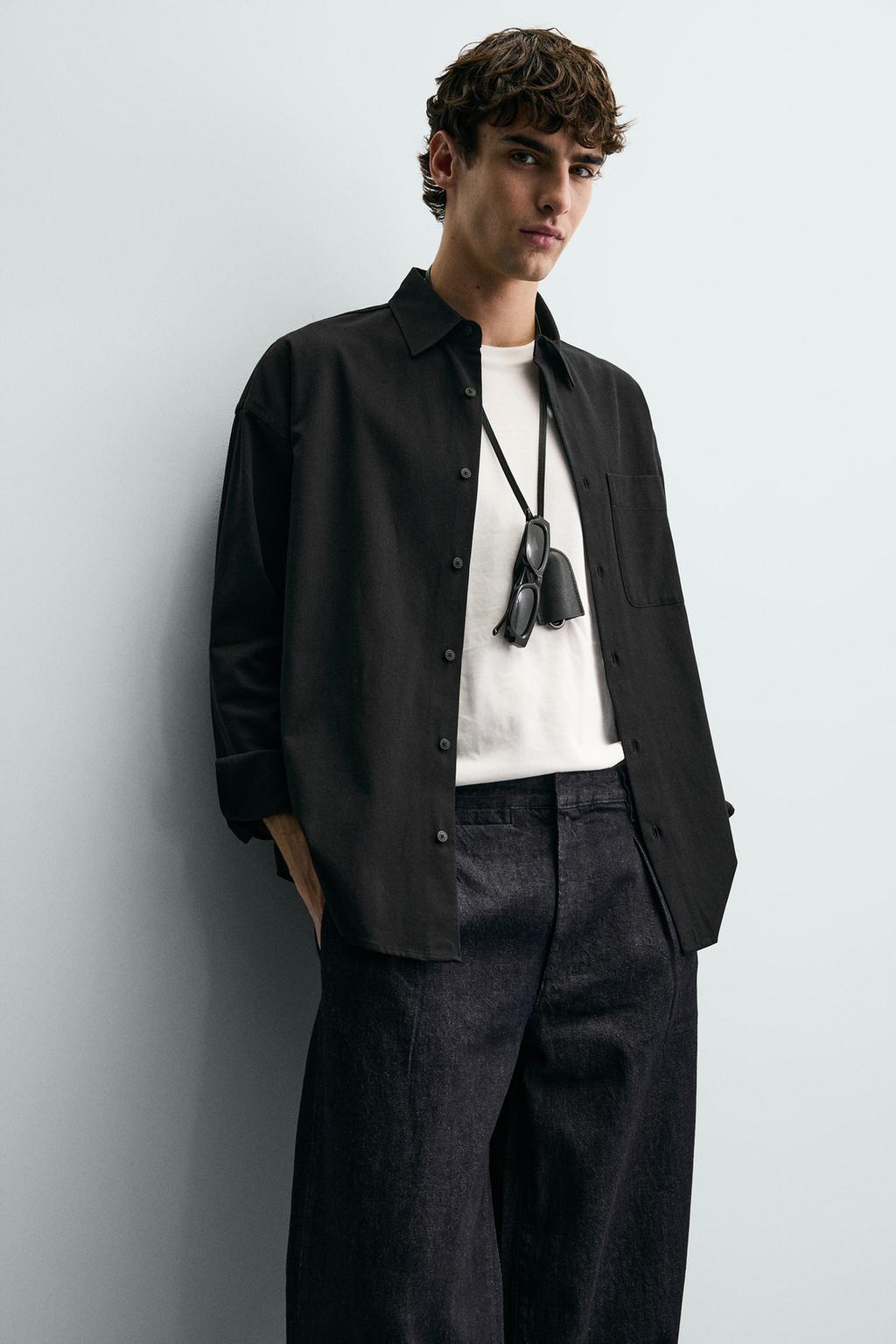 РУБАШКА СТРУЯЩЕГОСЯ КРОЯ RELAXED FIT