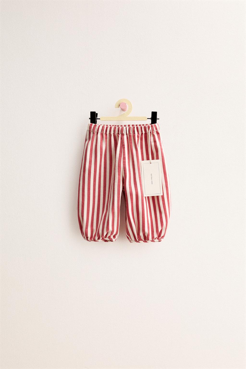 ZARA TIMELESS - БРЮКИ BAGGY ИЗ ТВИЛА В ПОЛОСКУ