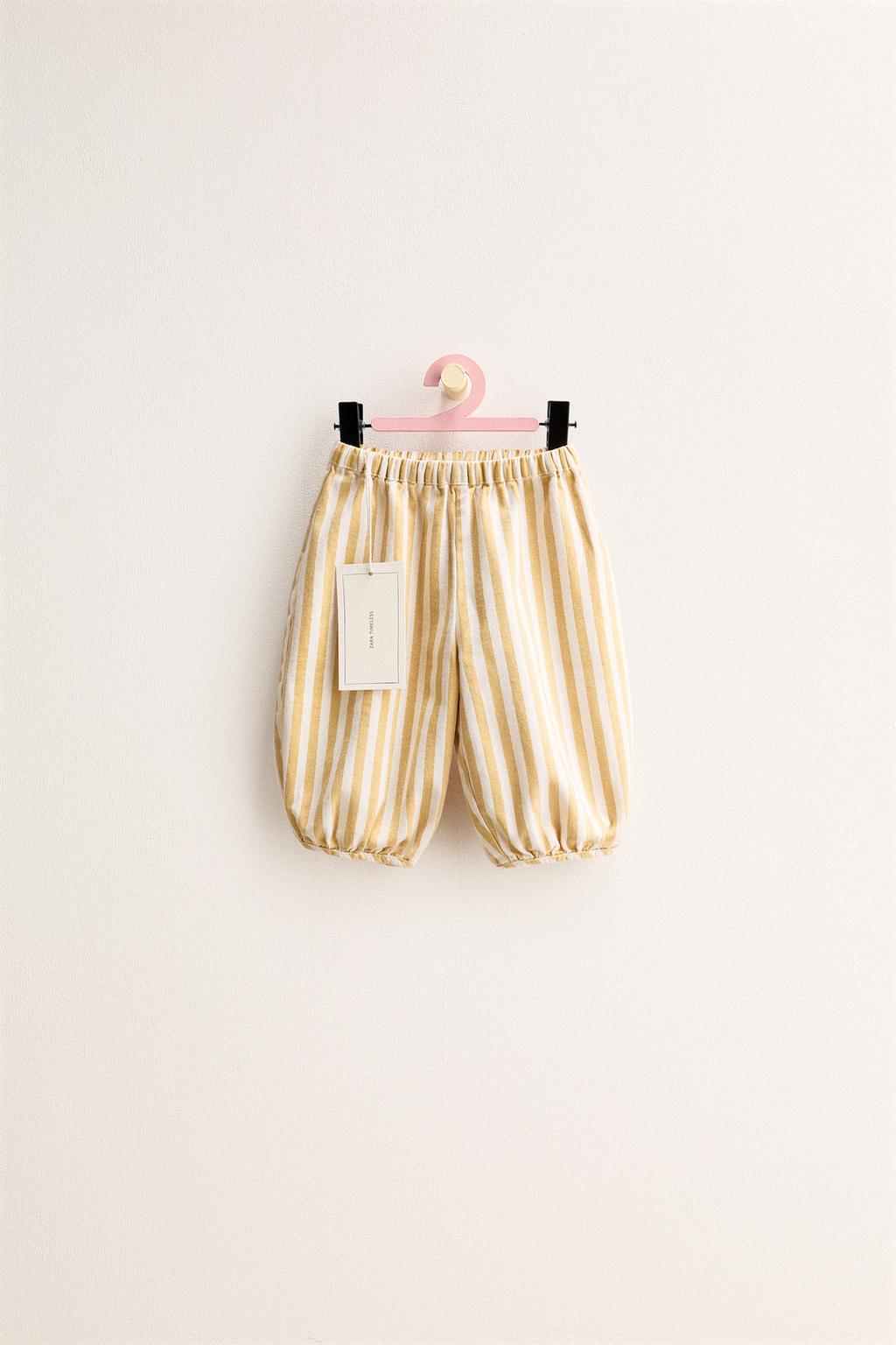 ZARA TIMELESS — БРЮКИ BAGGY ИЗ ТВИЛА В ПОЛОСКУ