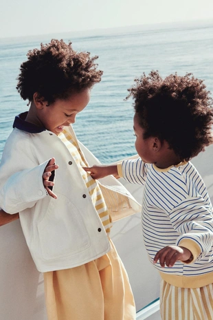 ZARA TIMELESS — брюки BAGGY из твила в полоску- Заказать в России