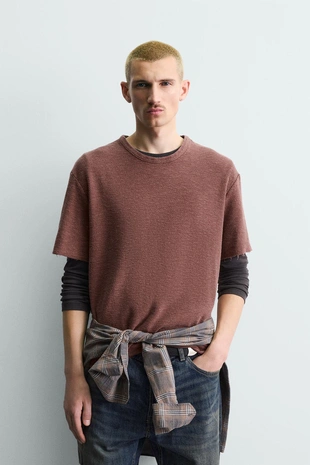 Майка из вязаного хлопкового трикотажа