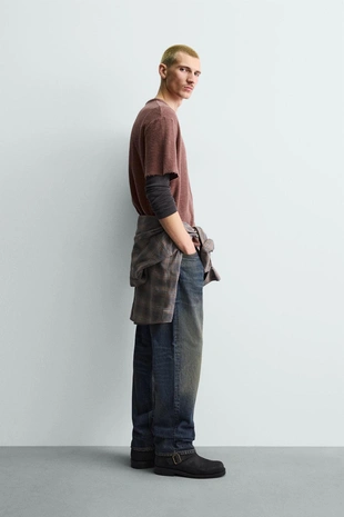 Майка из вязаного хлопкового трикотажа