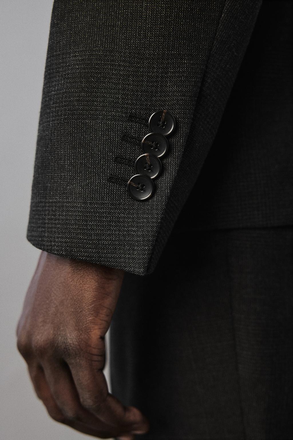 КОСТЮМНЫЕ БРЮКИ В КЛЕТКУ ИЗ РЕЛЬЕФНОЙ ТКАНИ