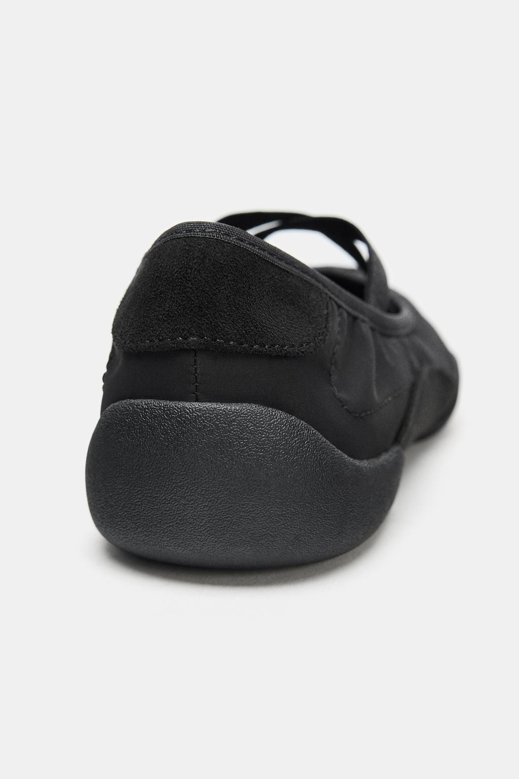 БАЛЕТКИ В СПОРТИВНОМ СТИЛЕ С ЭЛАСТИЧНЫМИ РЕМЕШКАМИ