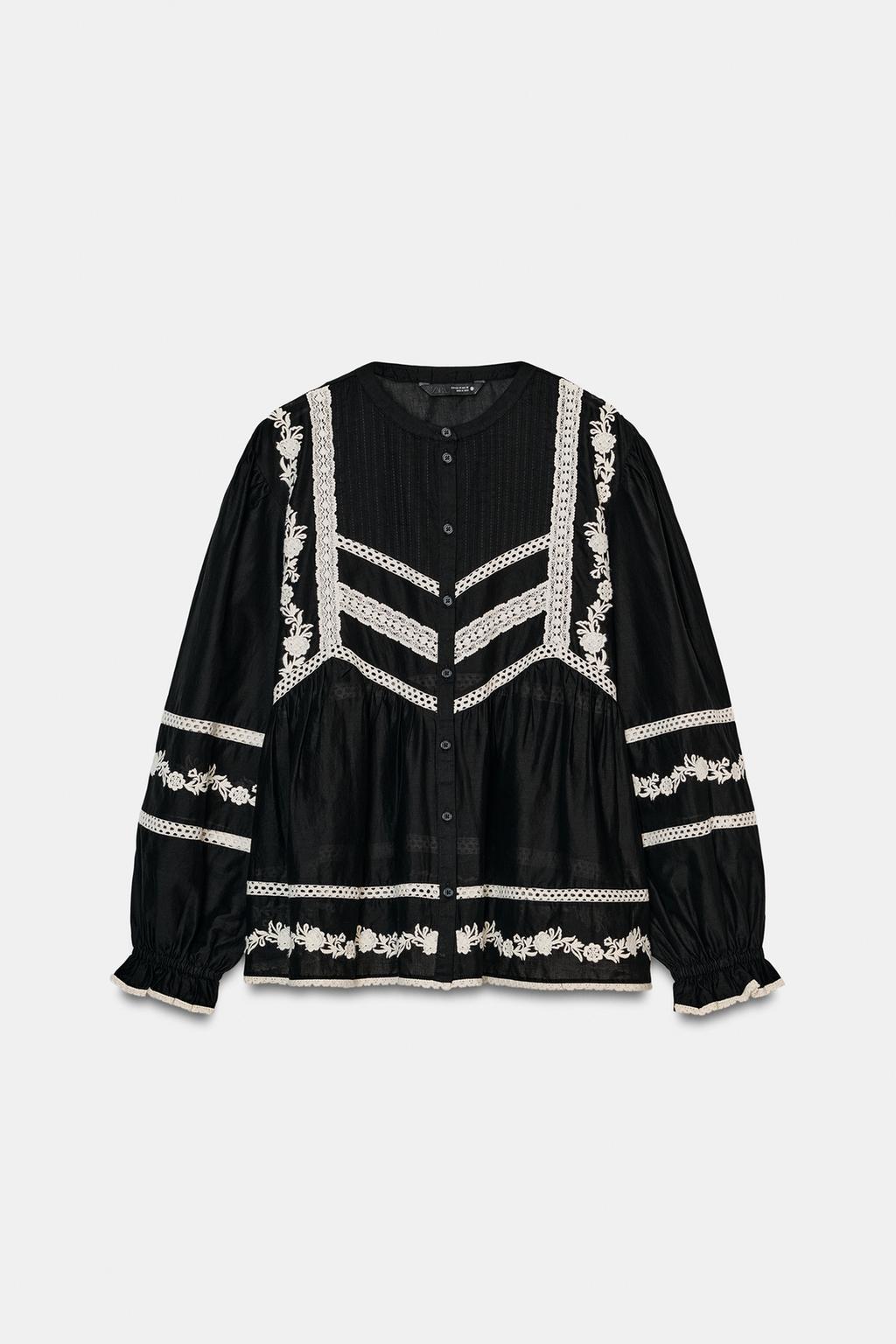 Блузка с вышивкой из коллекции zw